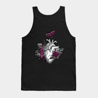 Floral heart Tank Top